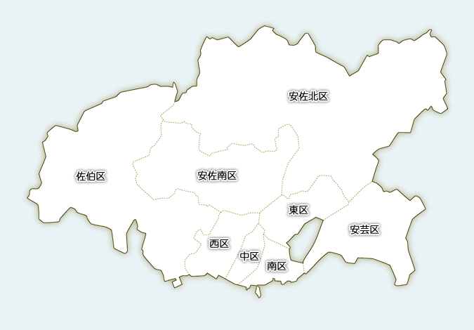 広島県の市区町村から検索